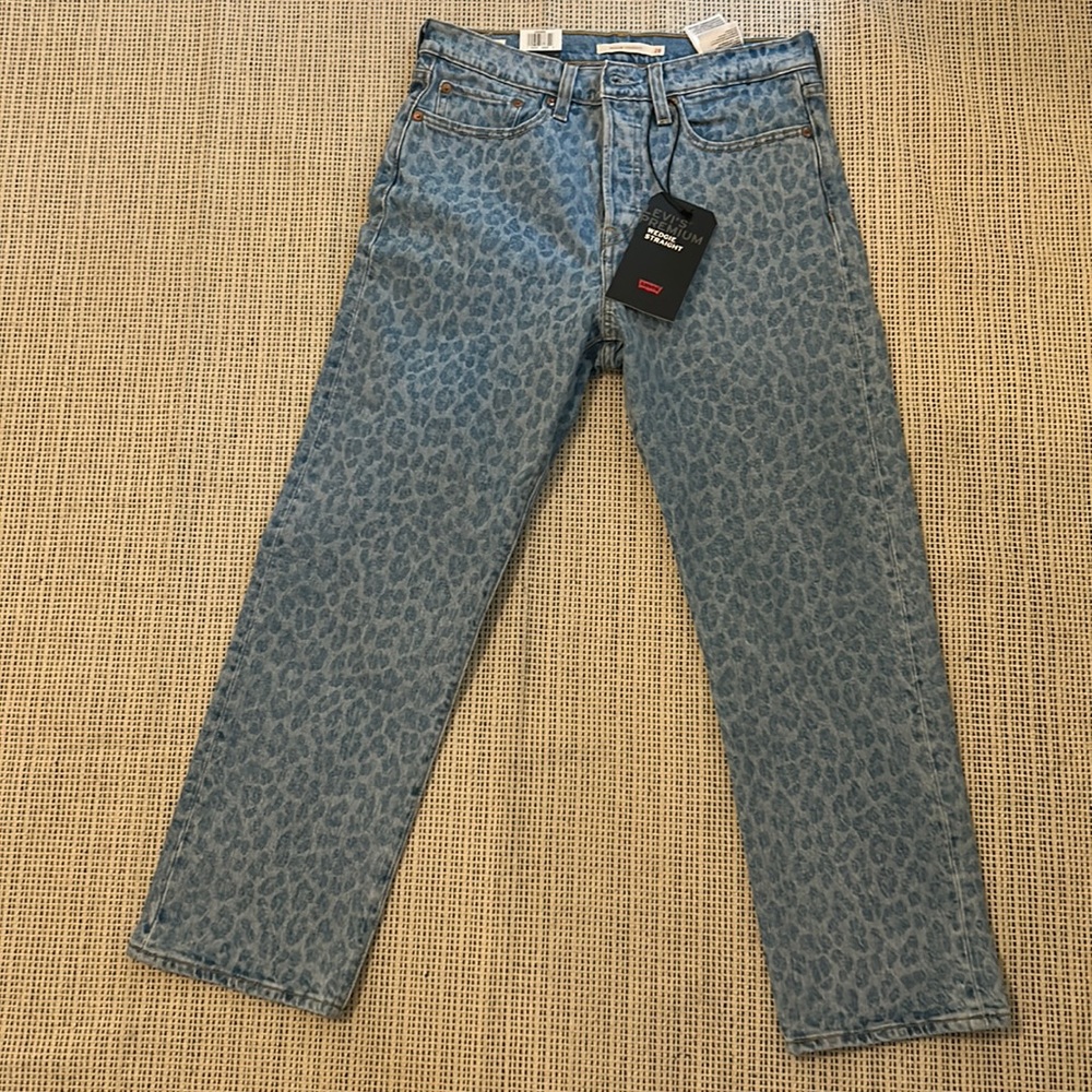 Levi’s high rise wedge straight jeans